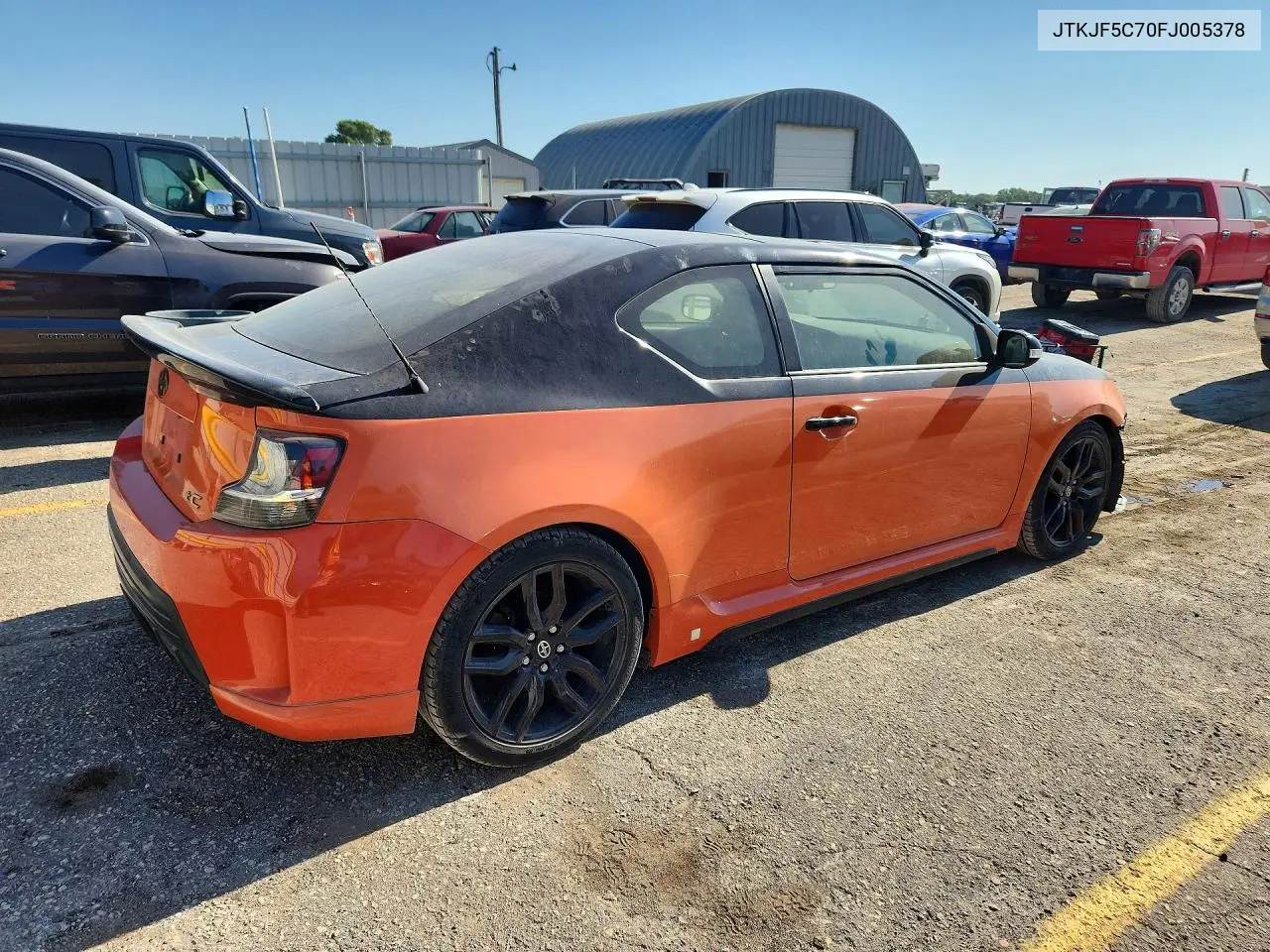 2015 Scion Tc VIN: JTKJF5C70FJ005378 Lot: 85970245