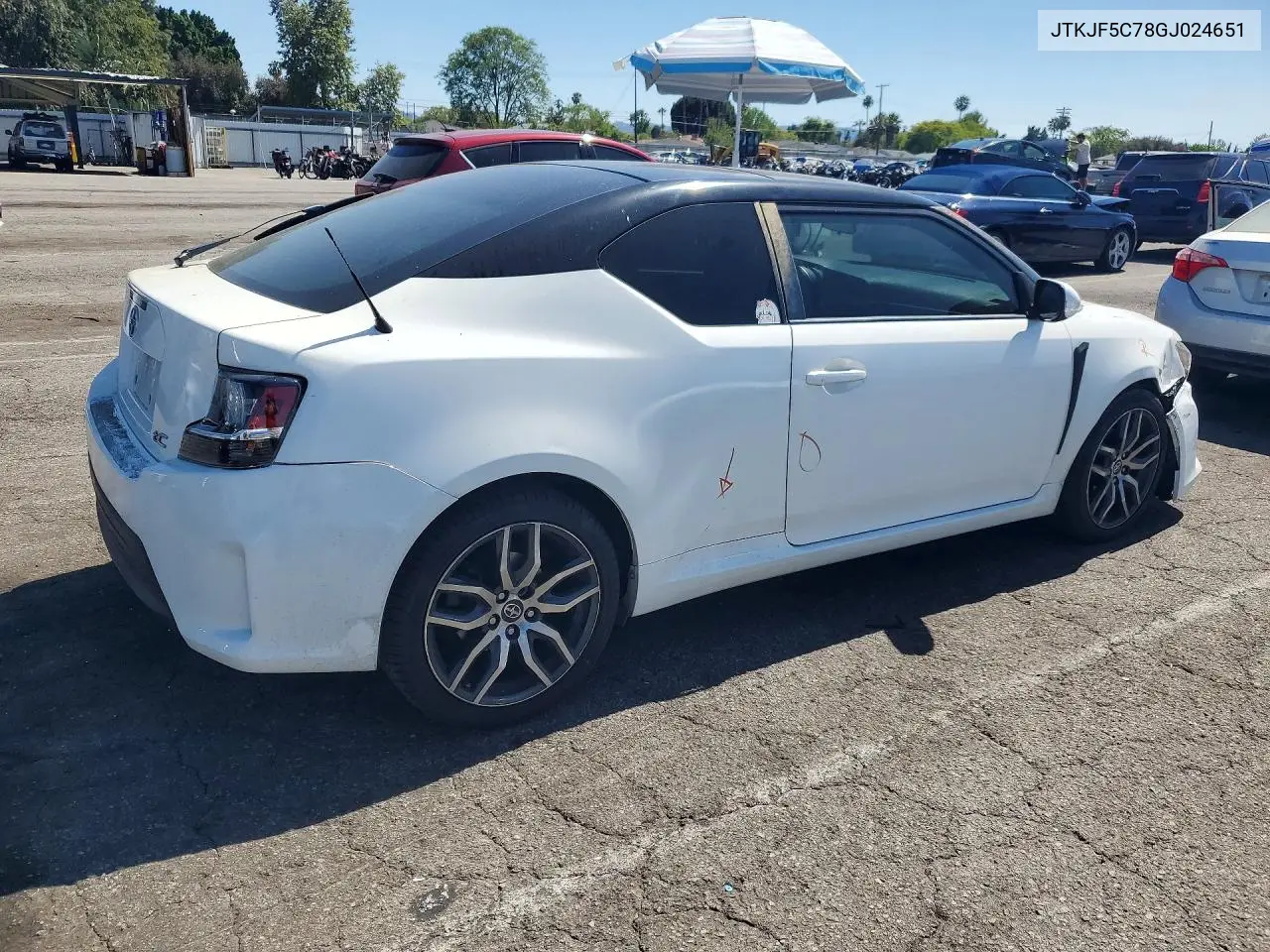 2016 Scion Tc Base VIN: JTKJF5C78GJ024651 Lot: 54434676