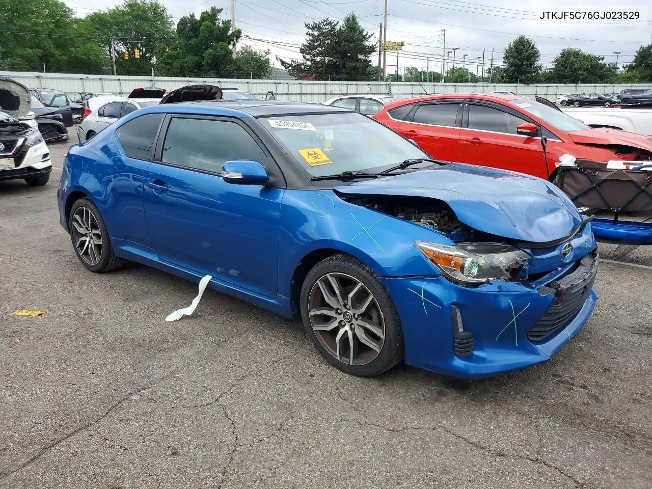 2016 Scion Tc Base VIN: JTKJF5C76GJ023529 Lot: 55954866