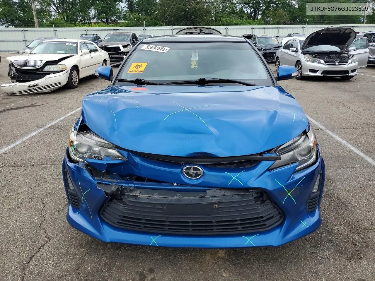 2016 Scion Tc Base VIN: JTKJF5C76GJ023529 Lot: 55954866