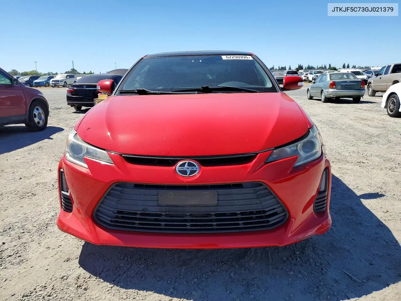 2016 Scion Tc Base VIN: JTKJF5C73GJ021379 Lot: 62290996