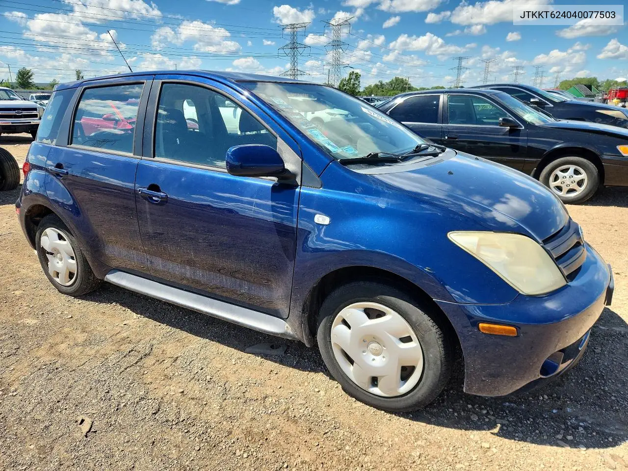 2004 Scion Xa Base VIN: JTKKT624040077503 Lot: 57323126