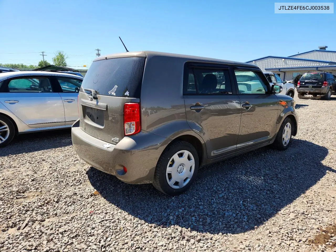2012 Scion Xb Base VIN: JTLZE4FE6CJ003538 Lot: 55342196