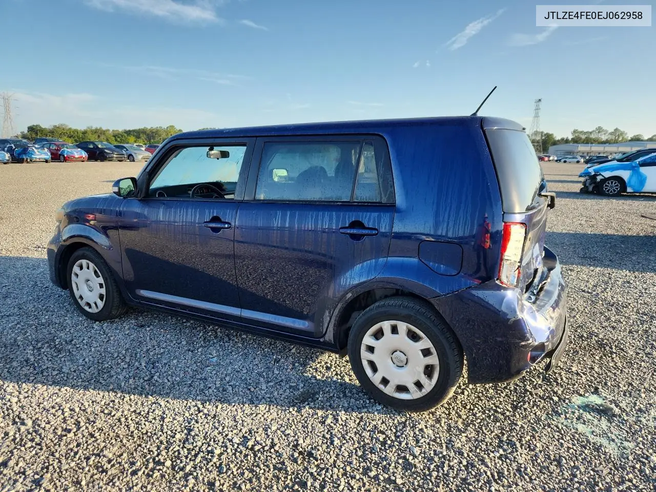 2014 Scion Xb Base VIN: JTLZE4FE0EJ062958 Lot: 59648856
