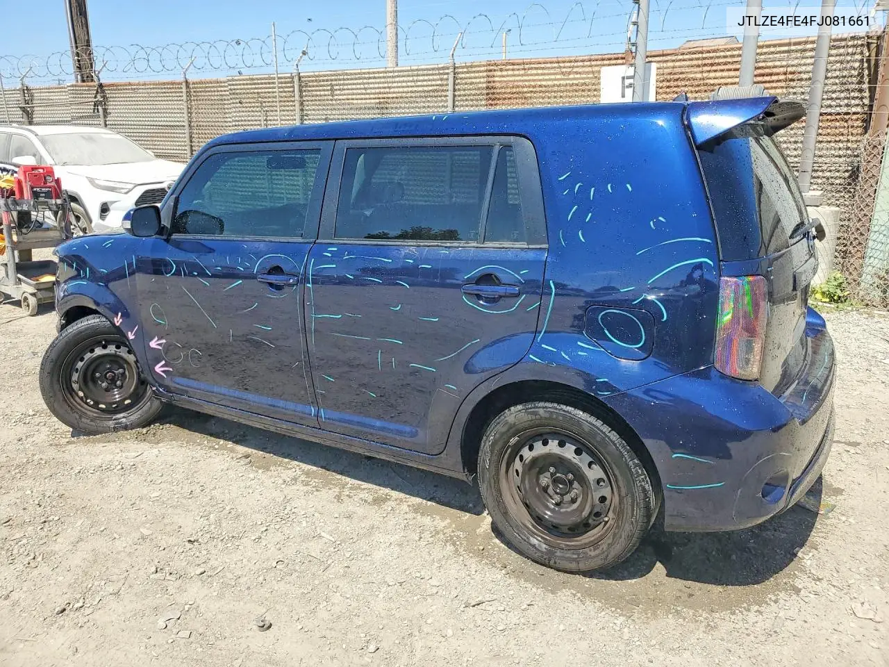 2015 Scion Xb Base VIN: JTLZE4FE4FJ081661 Lot: 57960246