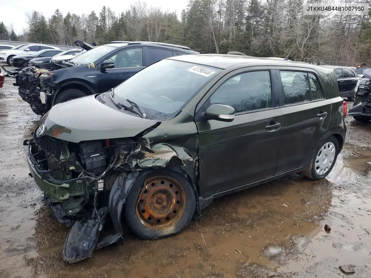 2011 Scion Xd Base VIN: JTKKU4B44B1007950 Lot: 41790446
