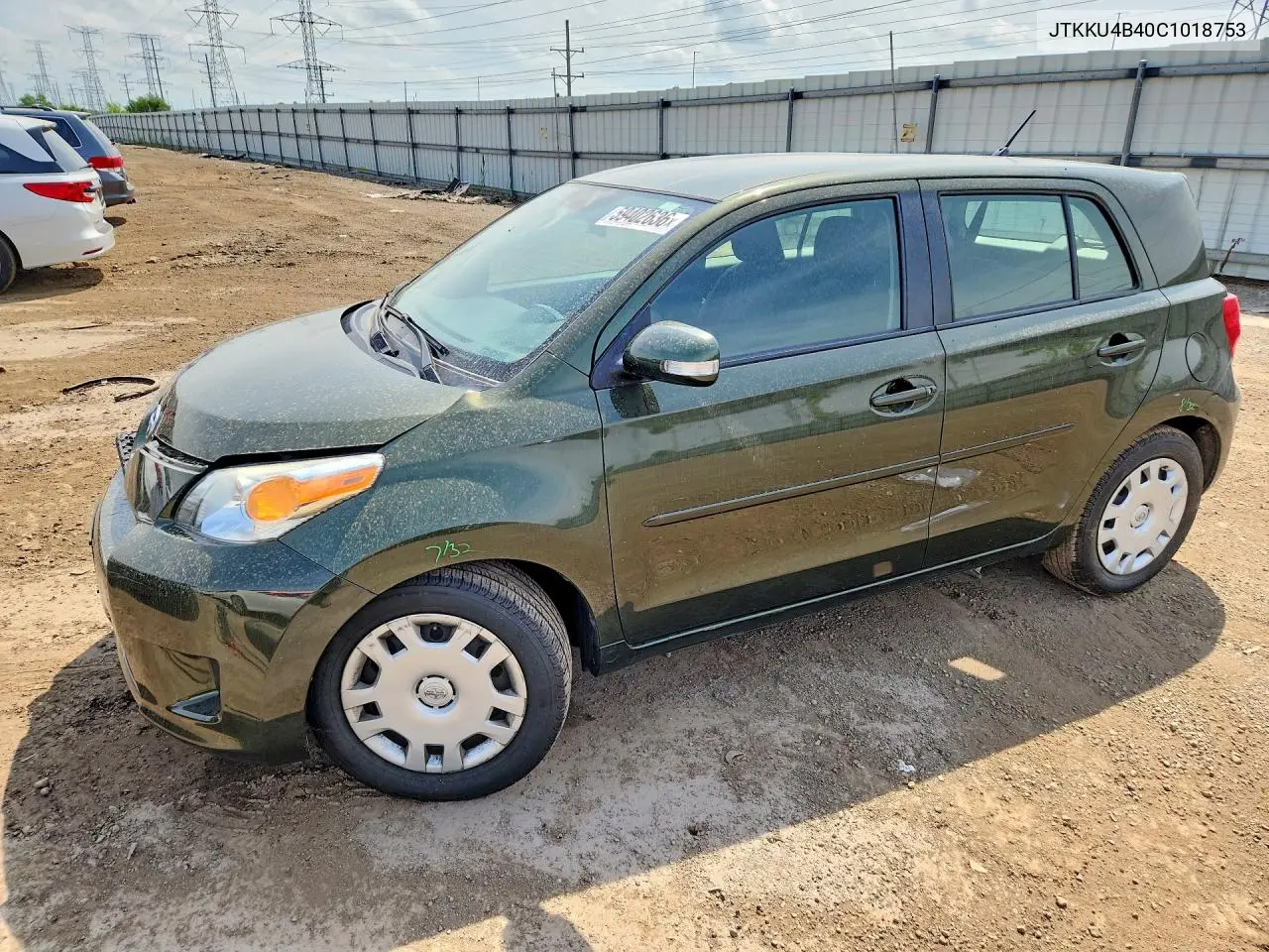2012 Scion Xd Base VIN: JTKKU4B40C1018753 Lot: 59402636