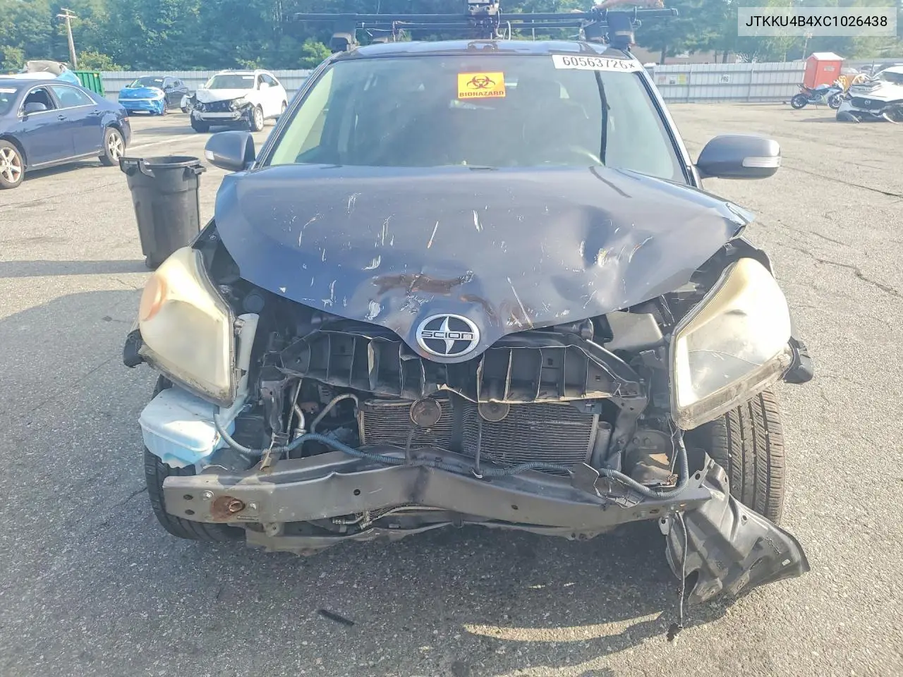 2012 Scion Xd Base VIN: JTKKU4B4XC1026438 Lot: 60563726