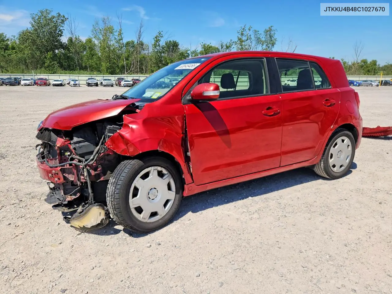 2012 Scion Xd Base VIN: JTKKU4B48C1027670 Lot: 60649466