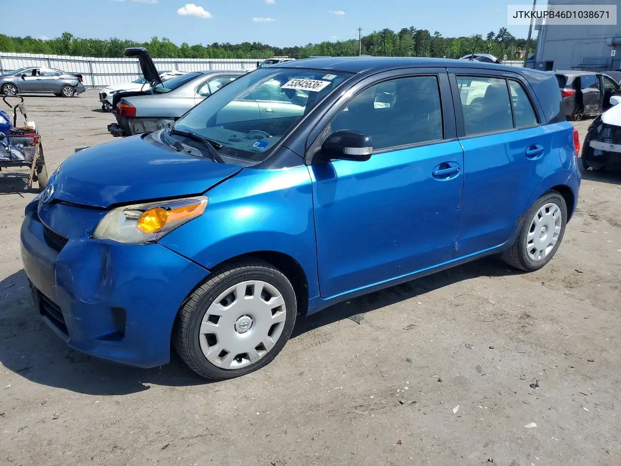 2013 Scion Xd Base VIN: JTKKUPB46D1038671 Lot: 53845636
