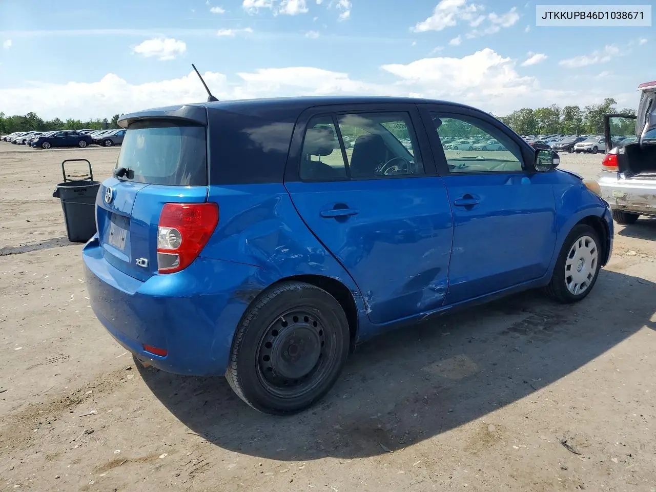 2013 Scion Xd Base VIN: JTKKUPB46D1038671 Lot: 53845636