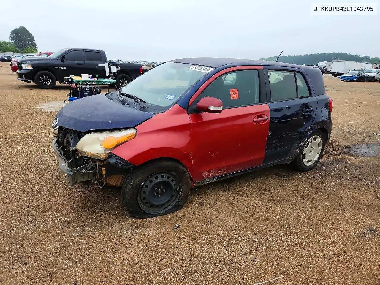 2014 Scion Xd Base VIN: JTKKUPB43E1043795 Lot: 51650246