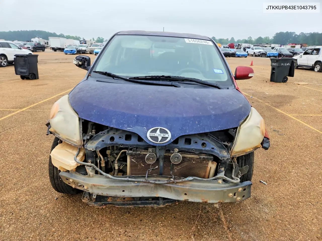 2014 Scion Xd Base VIN: JTKKUPB43E1043795 Lot: 51650246