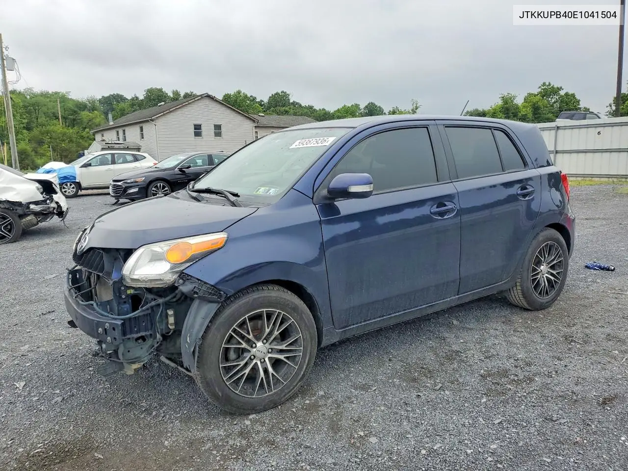 2014 Scion Xd Base VIN: JTKKUPB40E1041504 Lot: 59387936