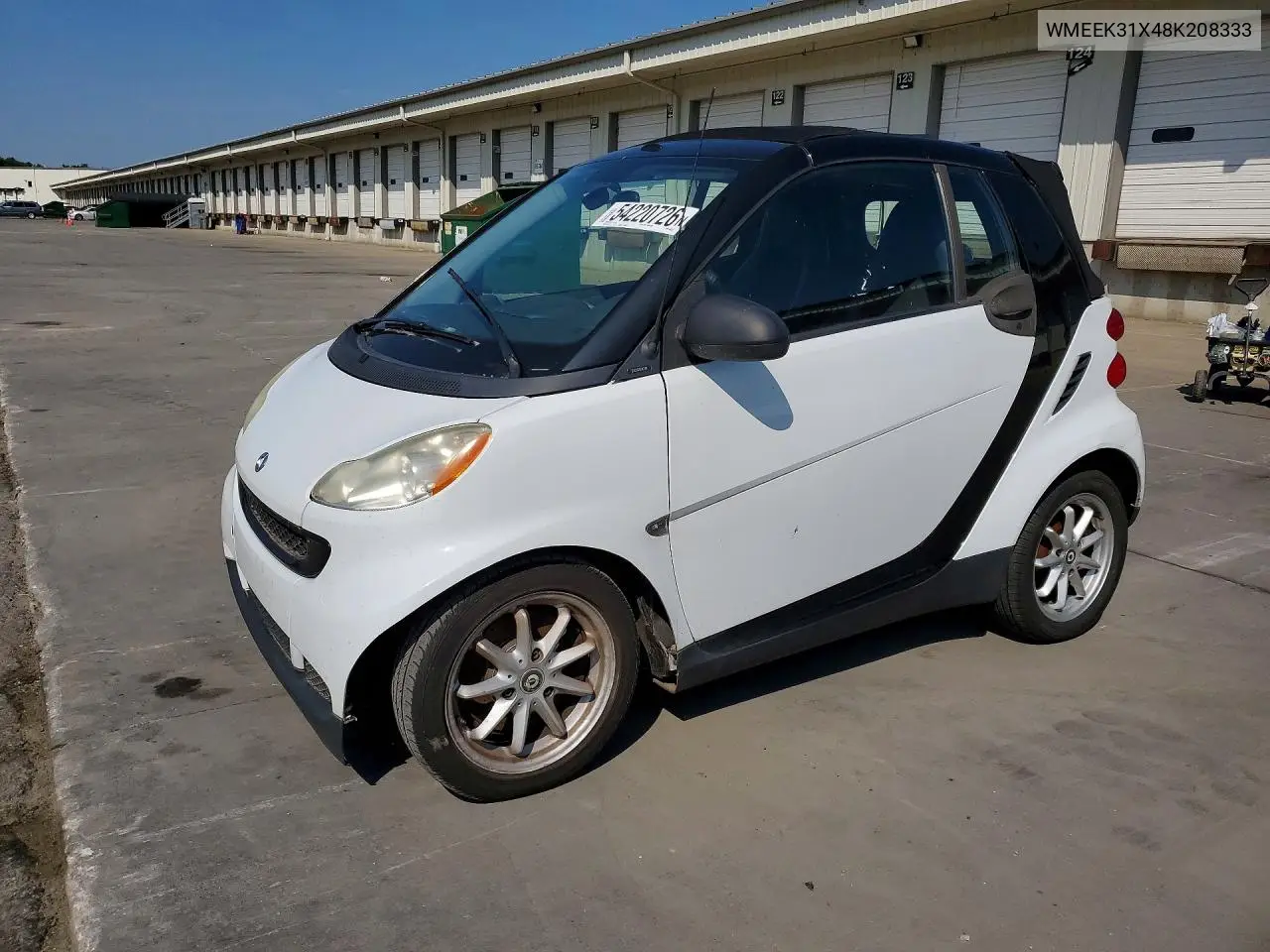 2008 Smart Fortwo Passion VIN: WMEEK31X48K208333 Lot: 54220726