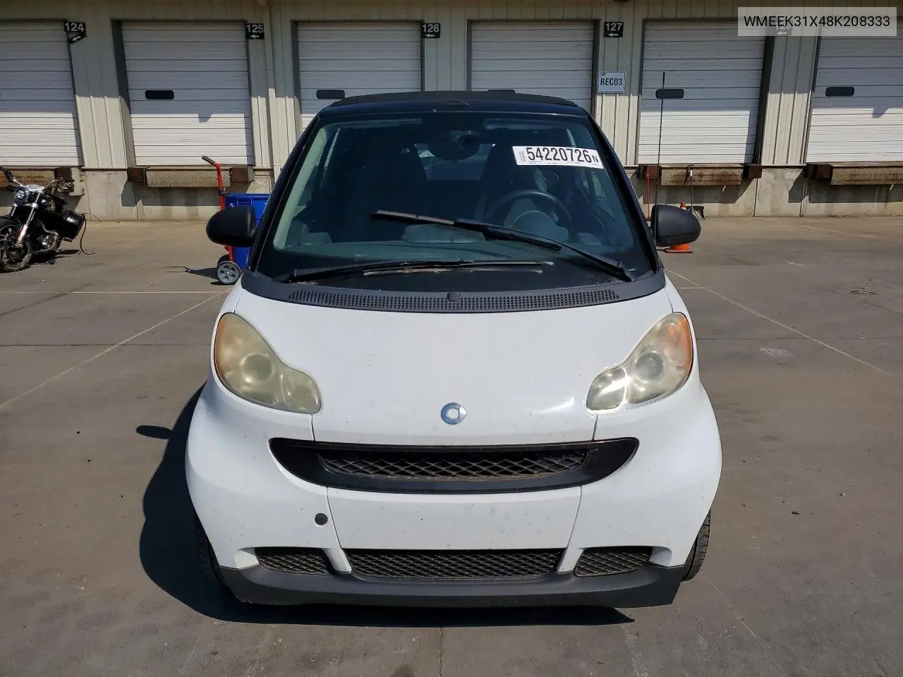 2008 Smart Fortwo Passion VIN: WMEEK31X48K208333 Lot: 54220726