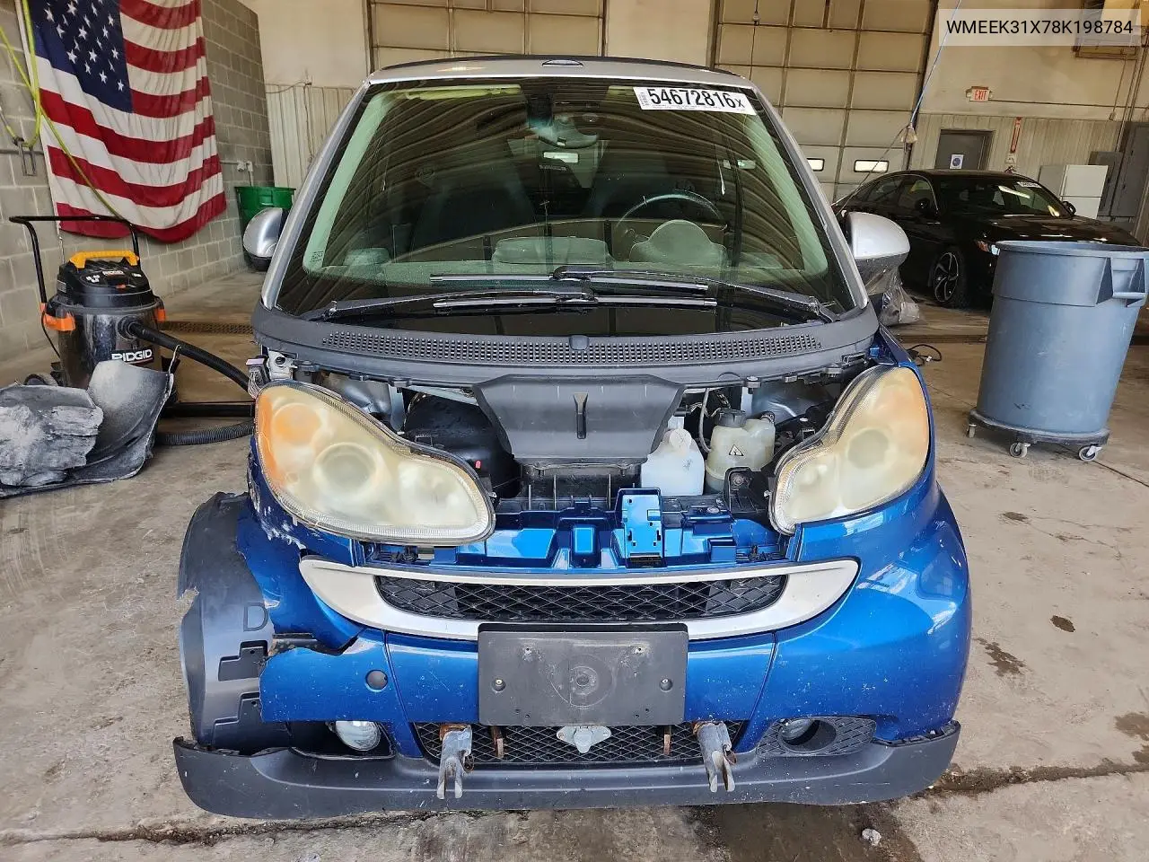 2008 Smart Fortwo Passion VIN: WMEEK31X78K198784 Lot: 54672816