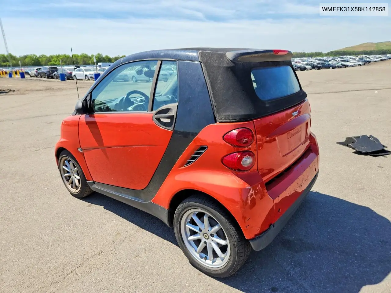 2008 Smart Fortwo Passion VIN: WMEEK31X58K142858 Lot: 56171996