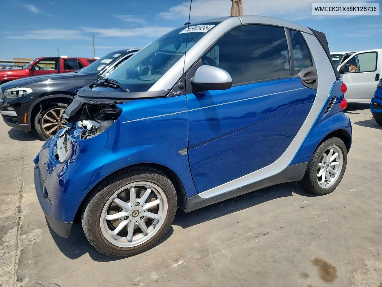 2008 Smart Fortwo Passion VIN: WMEEK31X58K125736 Lot: 58960936