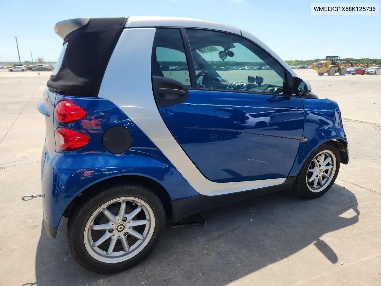 2008 Smart Fortwo Passion VIN: WMEEK31X58K125736 Lot: 58960936