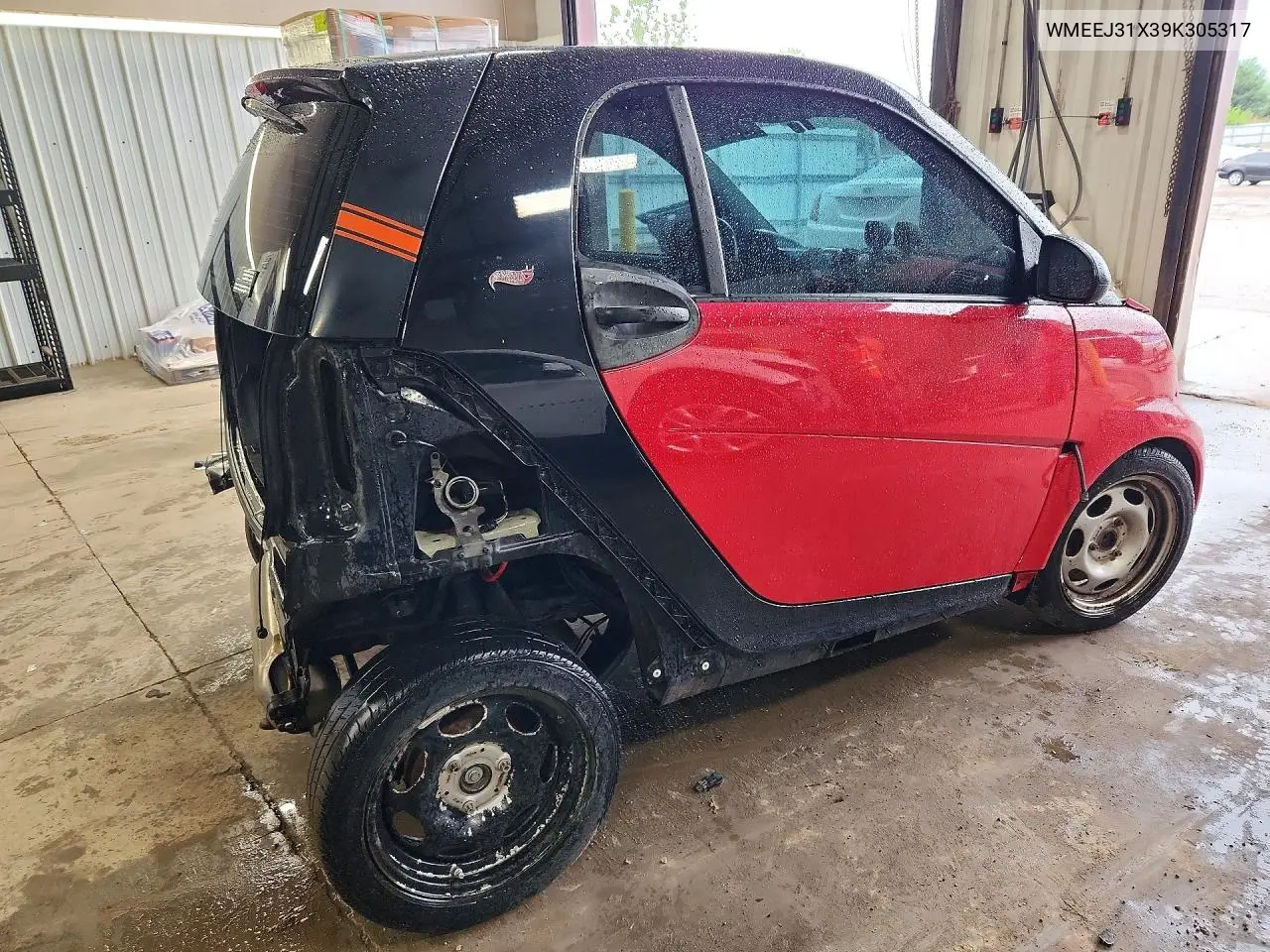 2009 Smart Fortwo Pure/Passion VIN: WMEEJ31X39K305317 Lot: 55044276