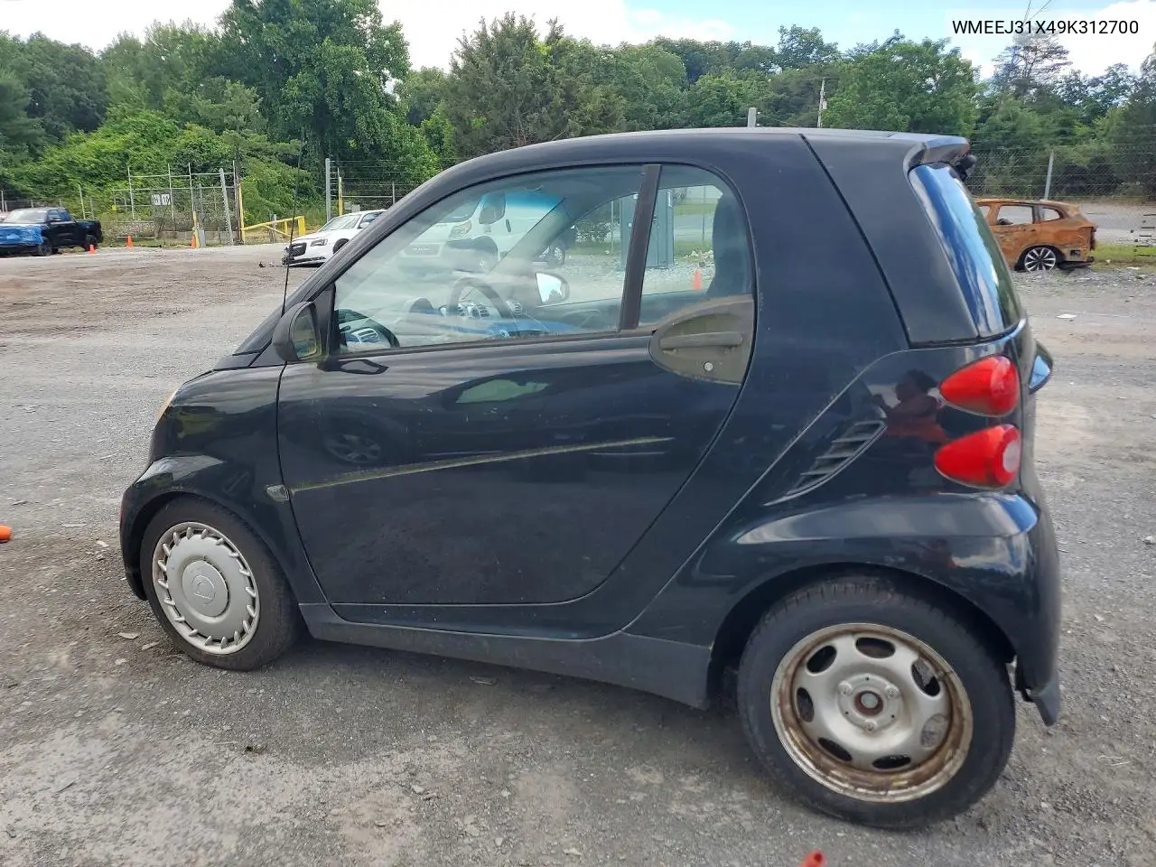2009 Smart Fortwo Pure VIN: WMEEJ31X49K312700 Lot: 57500126