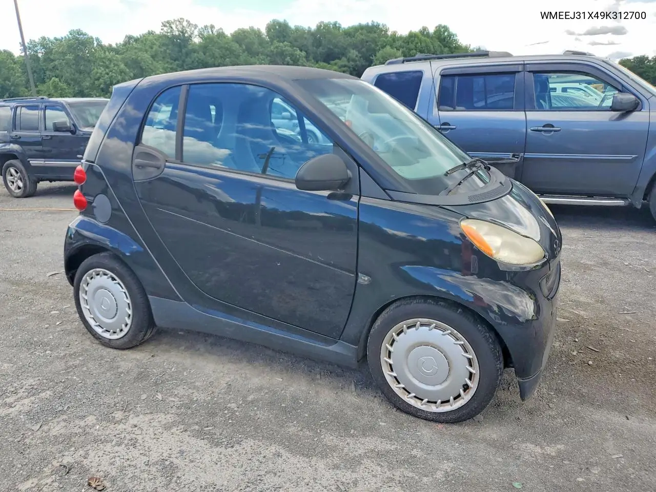 2009 Smart Fortwo Pure VIN: WMEEJ31X49K312700 Lot: 57500126