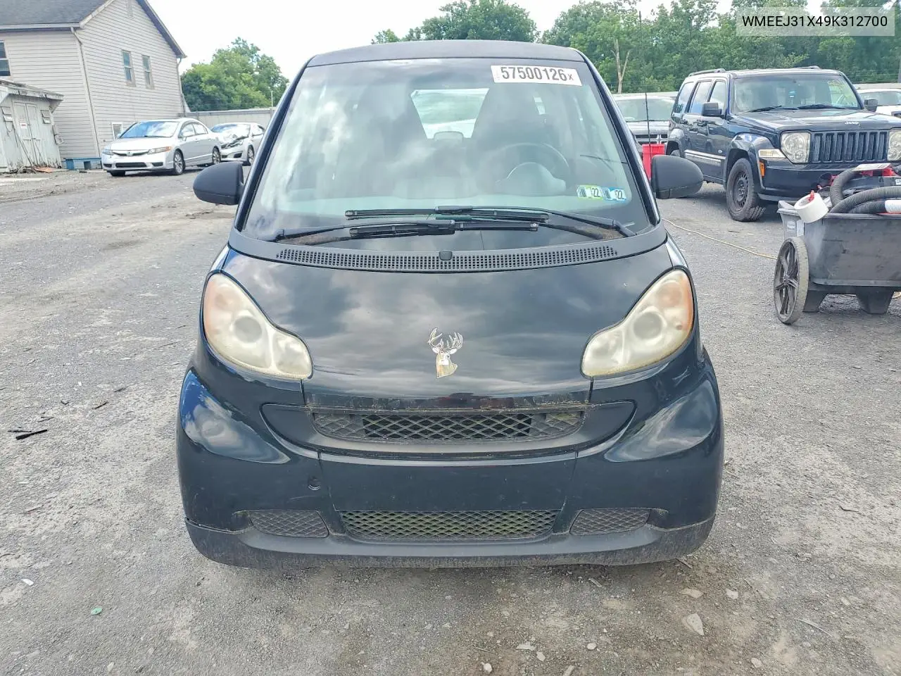 2009 Smart Fortwo Pure VIN: WMEEJ31X49K312700 Lot: 57500126