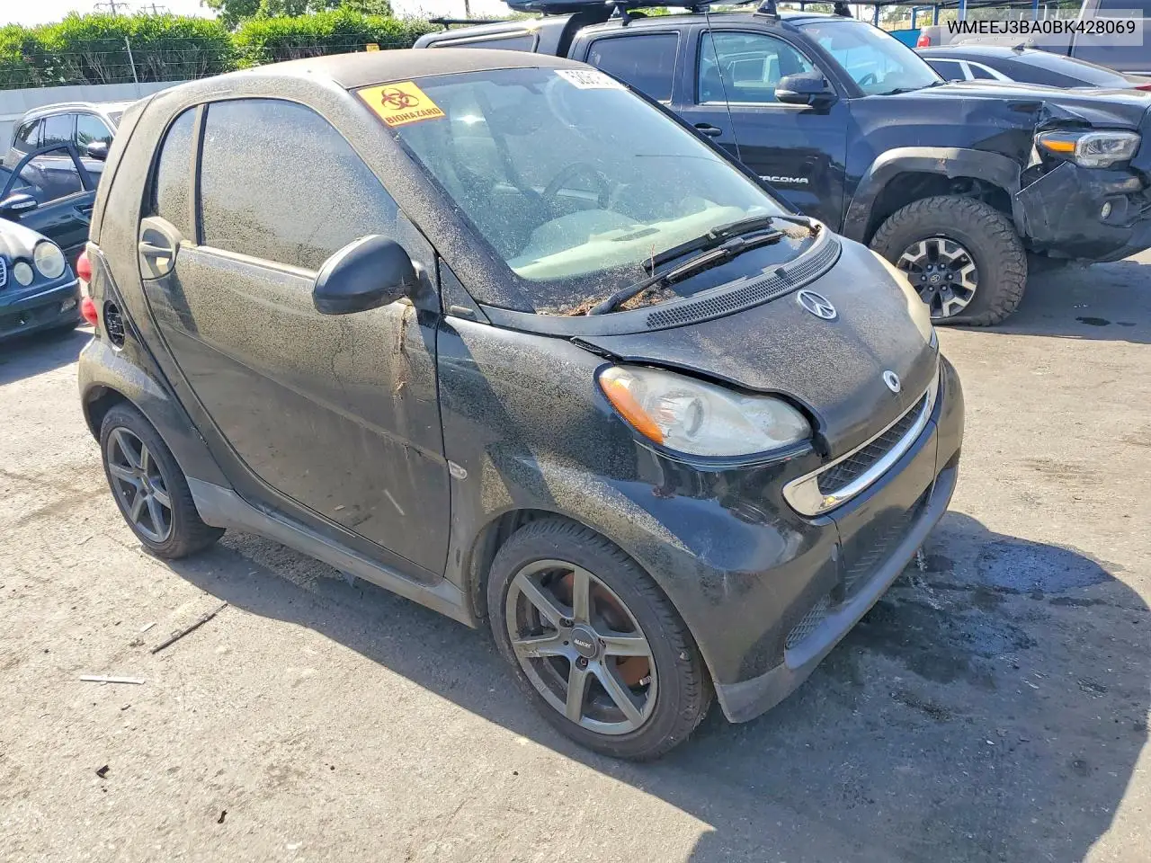 2011 Smart Fortwo Pure VIN: WMEEJ3BA0BK428069 Lot: 52061806