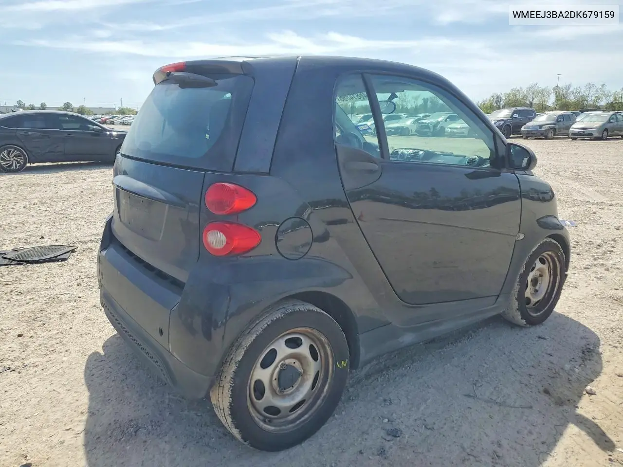 2013 Smart Fortwo Pure VIN: WMEEJ3BA2DK679159 Lot: 46814886