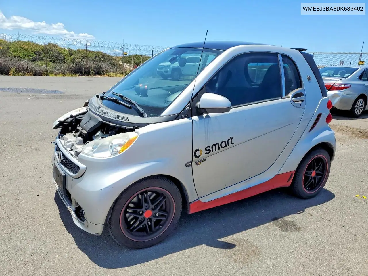 2013 Smart Fortwo Pure VIN: WMEEJ3BA5DK683402 Lot: 57528936