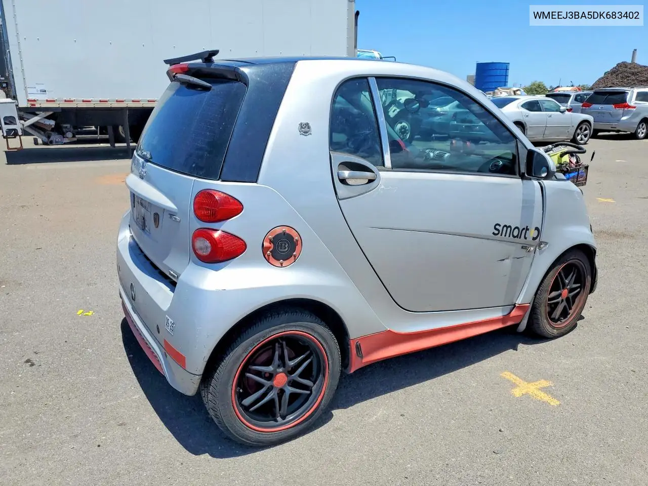 2013 Smart Fortwo Pure VIN: WMEEJ3BA5DK683402 Lot: 57528936