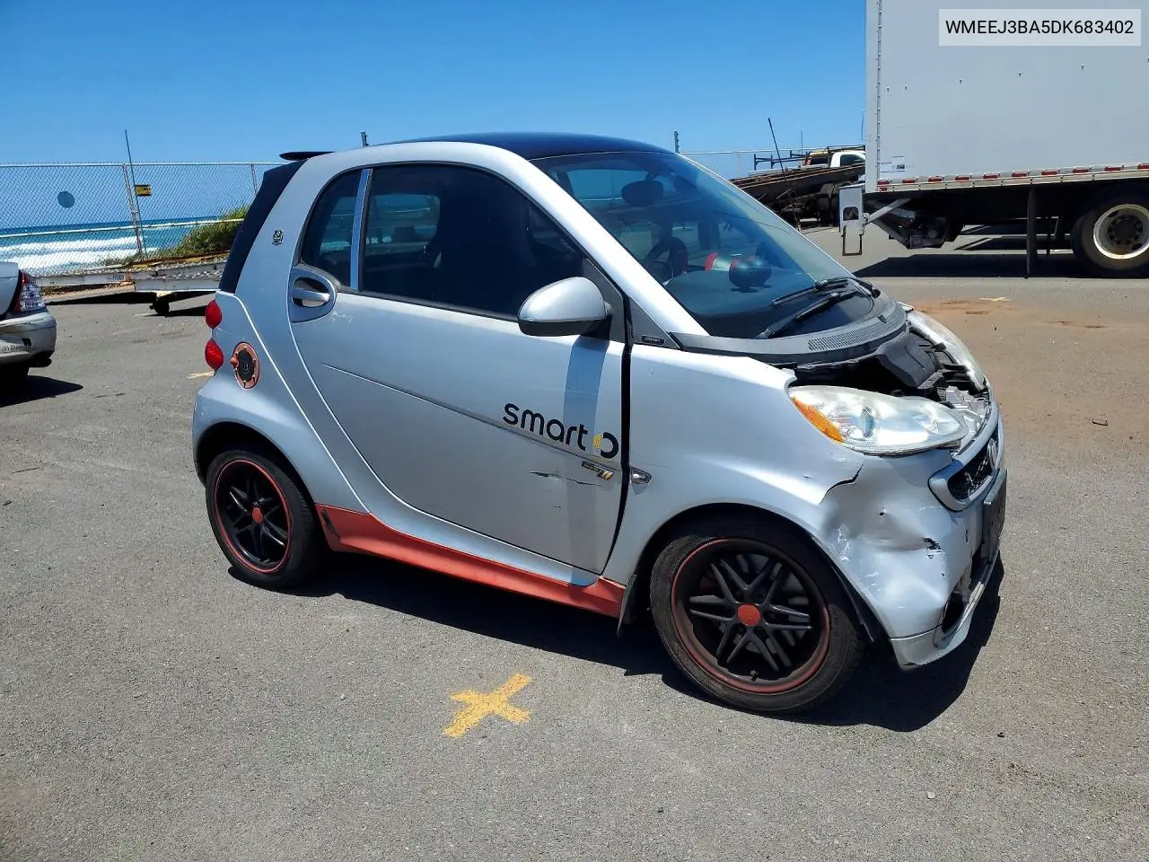 2013 Smart Fortwo Pure VIN: WMEEJ3BA5DK683402 Lot: 57528936