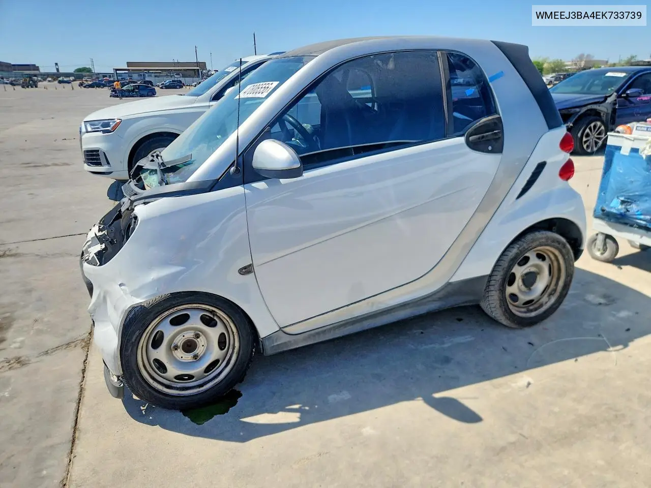2014 Smart Fortwo Pure VIN: WMEEJ3BA4EK733739 Lot: 47806556