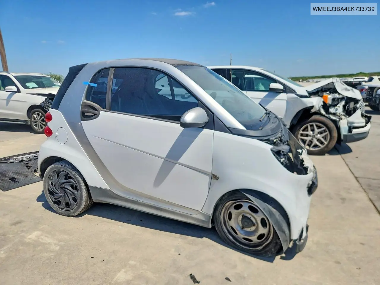 2014 Smart Fortwo Pure VIN: WMEEJ3BA4EK733739 Lot: 47806556