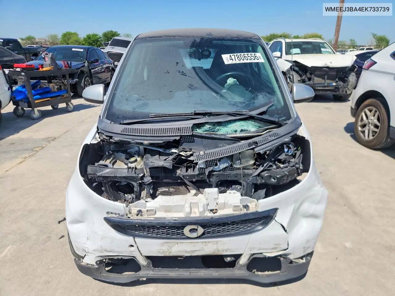 2014 Smart Fortwo Pure VIN: WMEEJ3BA4EK733739 Lot: 47806556
