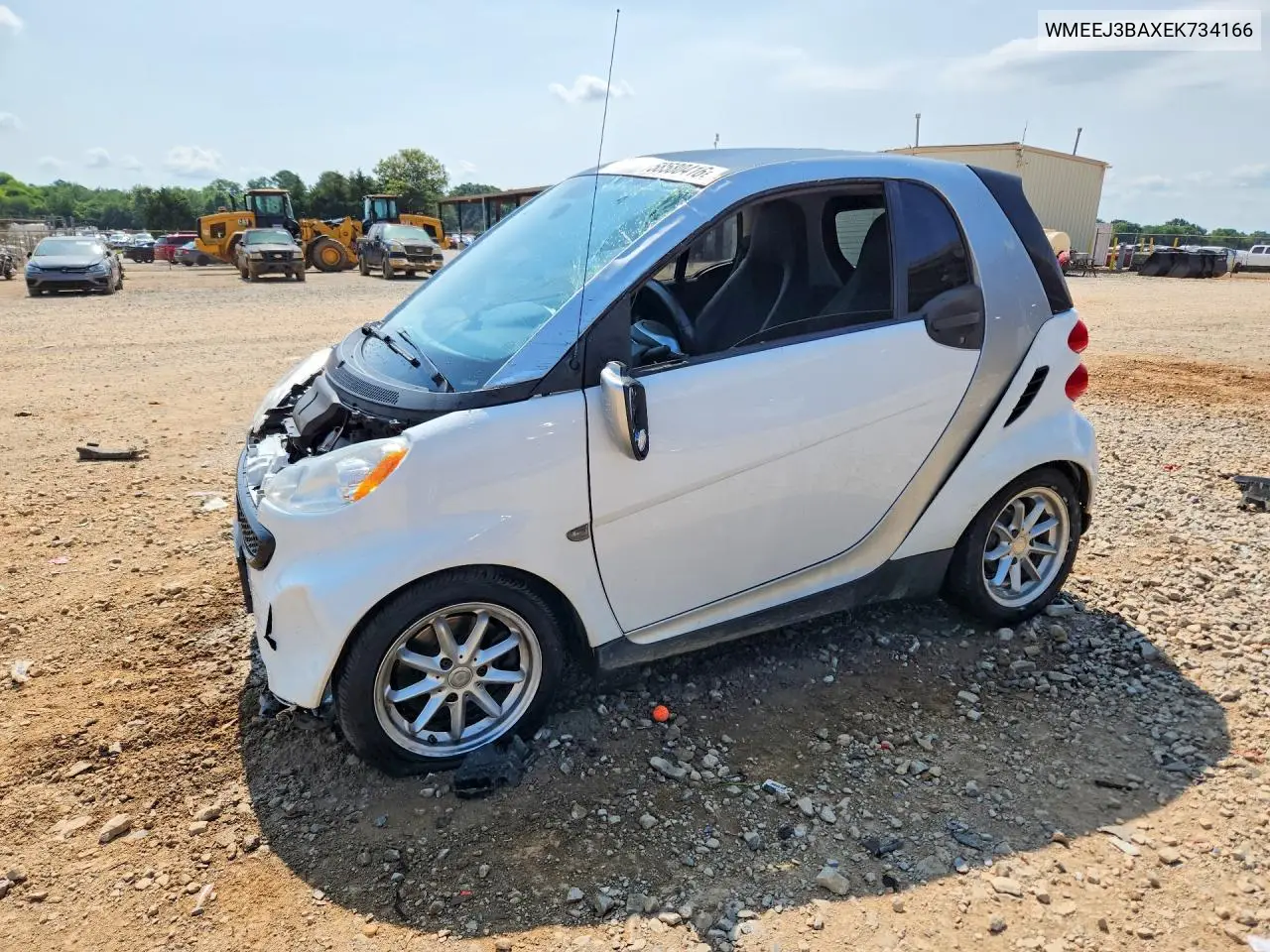 2014 Smart Fortwo Pure VIN: WMEEJ3BAXEK734166 Lot: 58580416