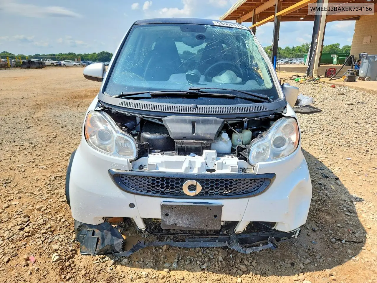 2014 Smart Fortwo Pure VIN: WMEEJ3BAXEK734166 Lot: 58580416