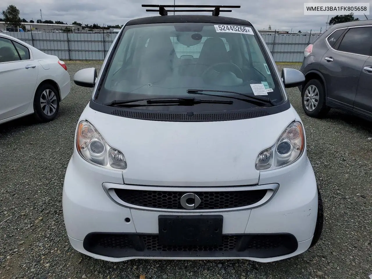 2015 Smart Fortwo Pure VIN: WMEEJ3BA1FK805658 Lot: 52445266