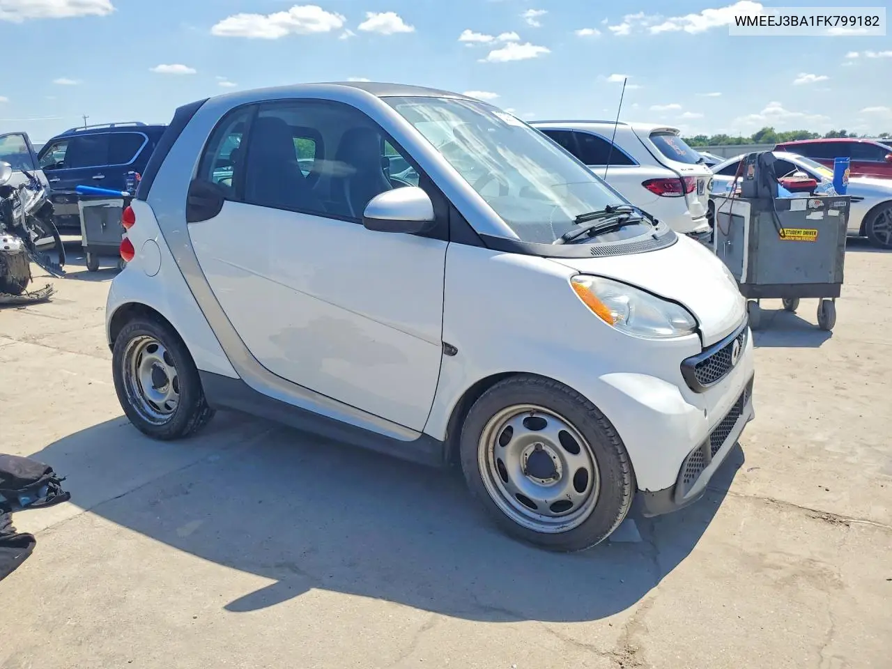 2015 Smart Fortwo Pure VIN: WMEEJ3BA1FK799182 Lot: 53057176