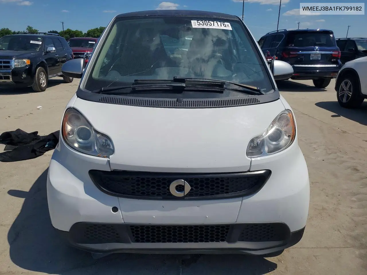 2015 Smart Fortwo Pure VIN: WMEEJ3BA1FK799182 Lot: 53057176