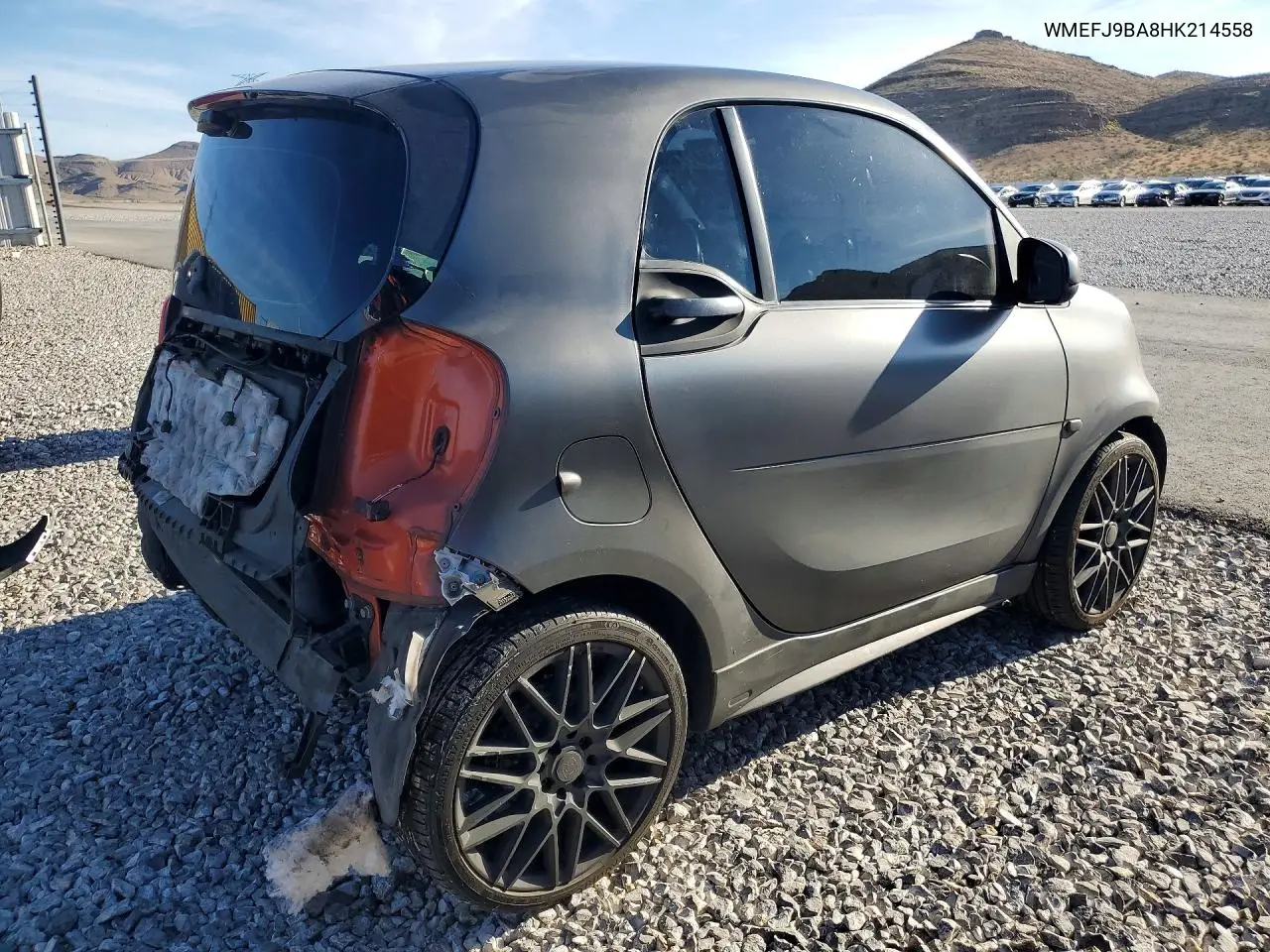 2017 Smart Fortwo VIN: WMEFJ9BA8HK214558 Lot: 45477486