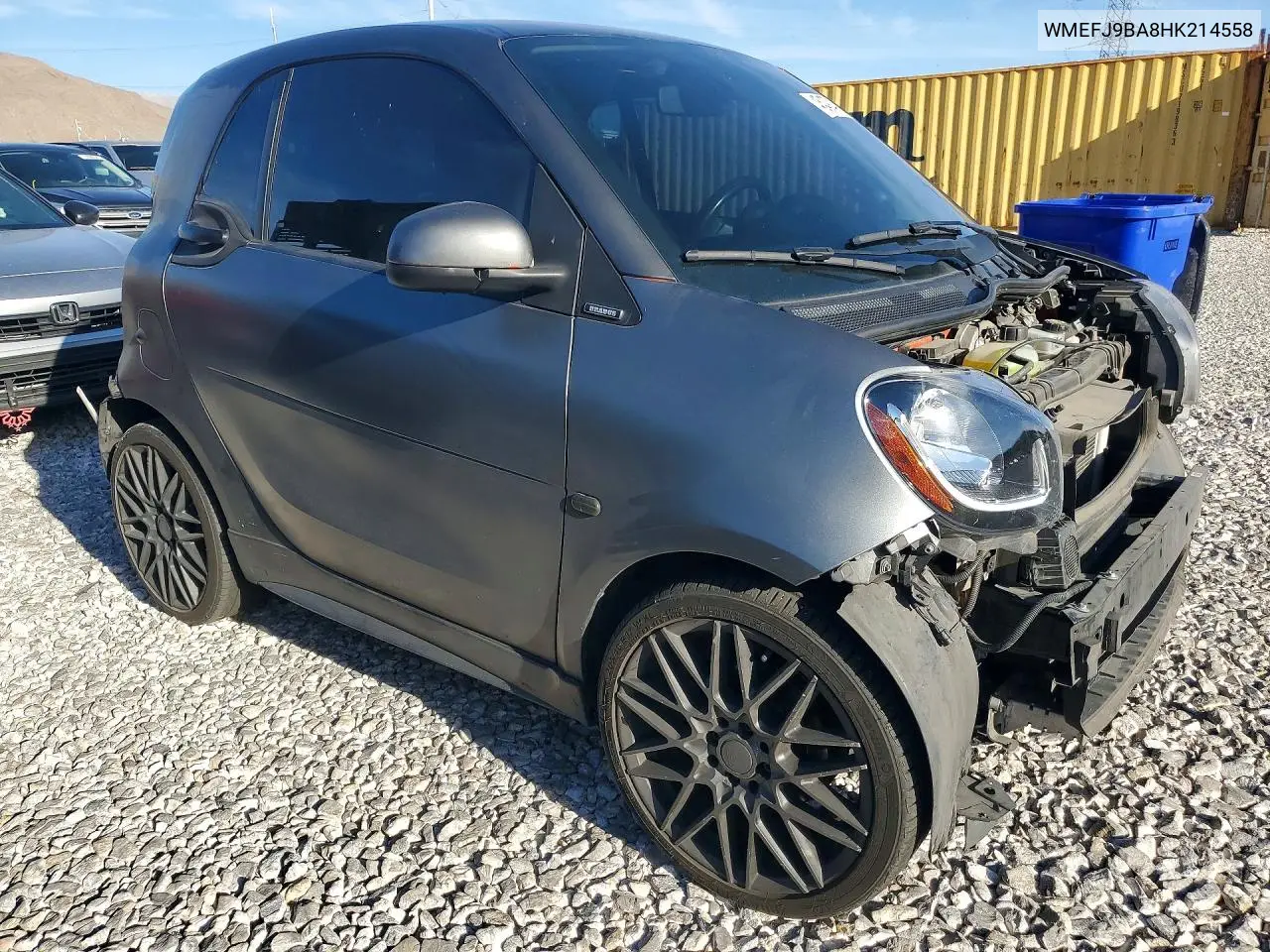 2017 Smart Fortwo VIN: WMEFJ9BA8HK214558 Lot: 45477486