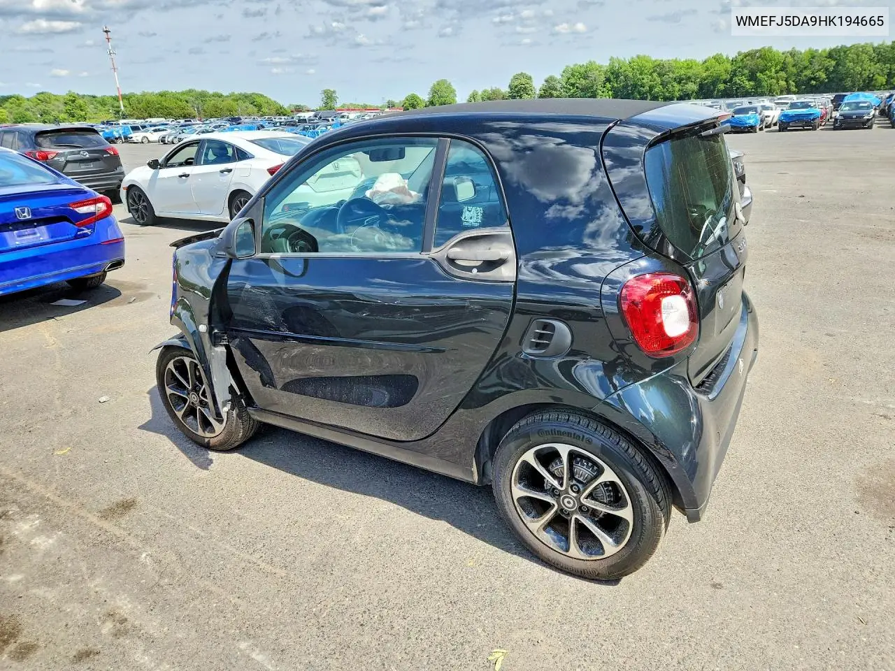 2017 Smart Fortwo VIN: WMEFJ5DA9HK194665 Lot: 56062346