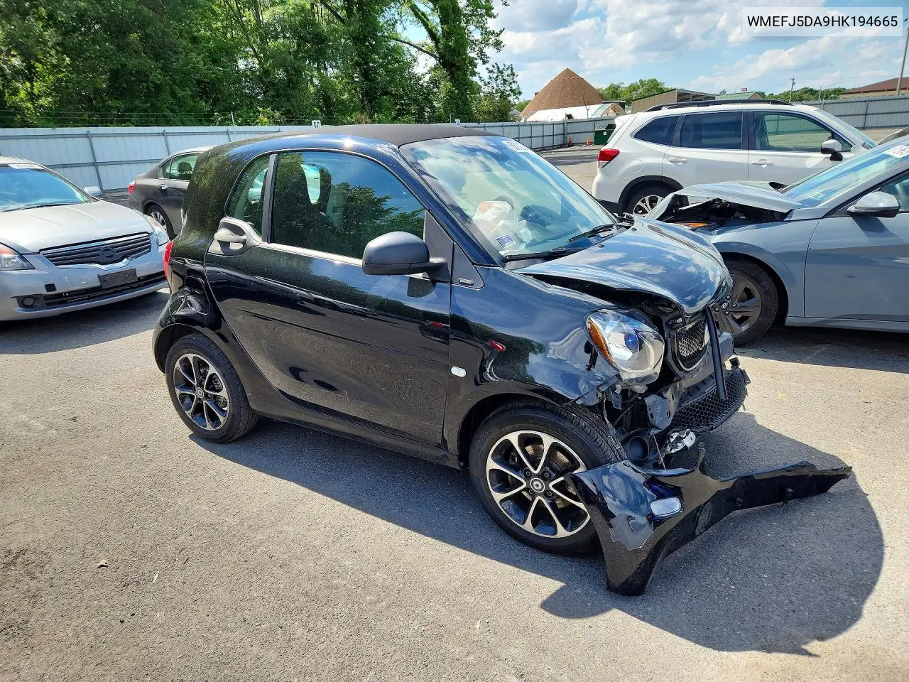 2017 Smart Fortwo VIN: WMEFJ5DA9HK194665 Lot: 56062346