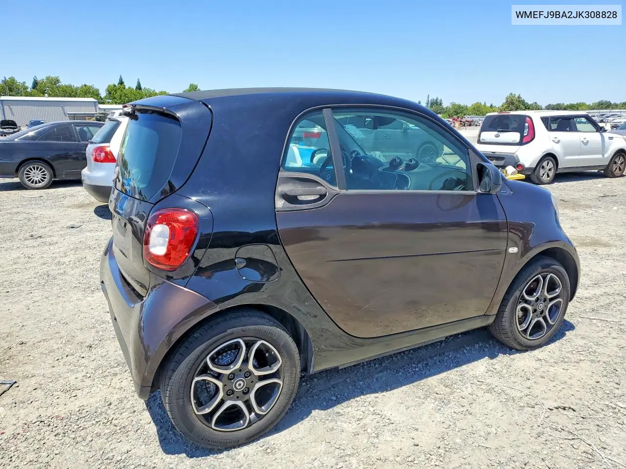 2018 Smart Fortwo VIN: WMEFJ9BA2JK308828 Lot: 56529906