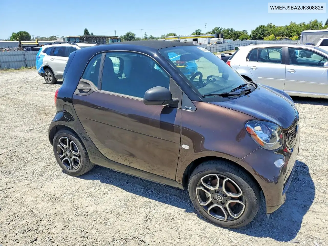 2018 Smart Fortwo VIN: WMEFJ9BA2JK308828 Lot: 56529906