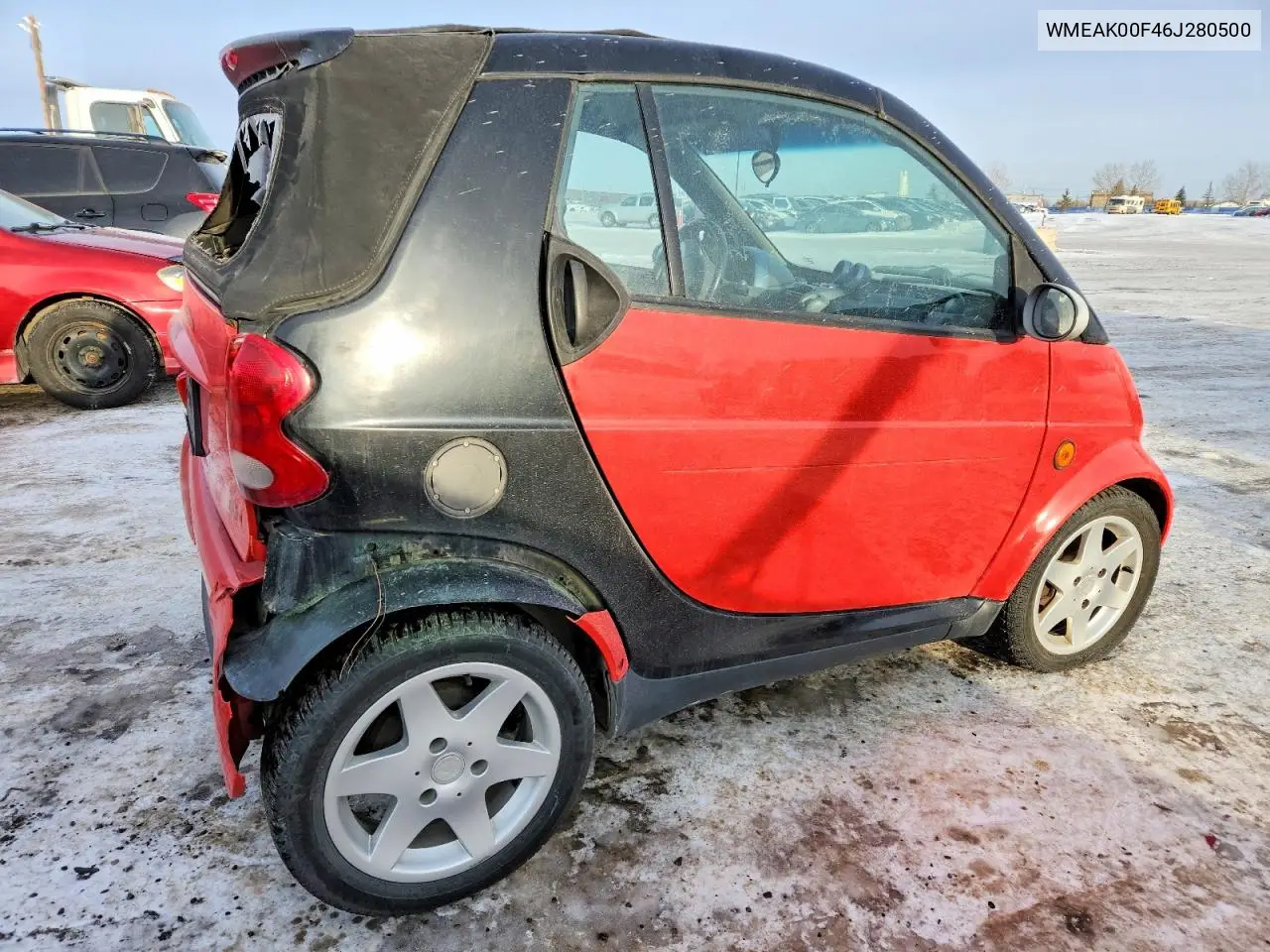 2006 Smart Fortwo VIN: WMEAK00F46J280500 Lot: 72628645