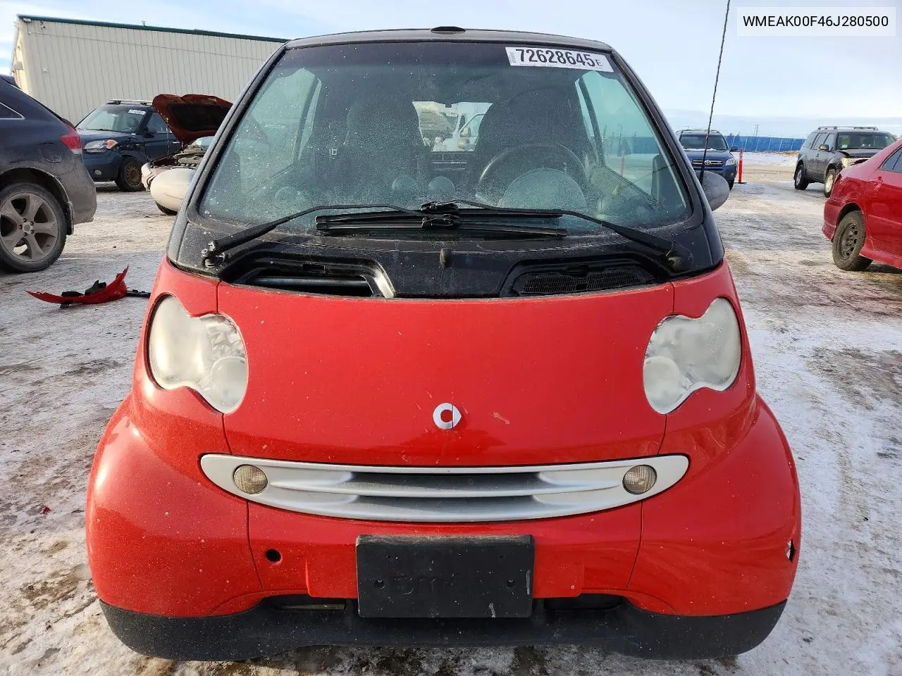 2006 Smart Fortwo VIN: WMEAK00F46J280500 Lot: 72628645
