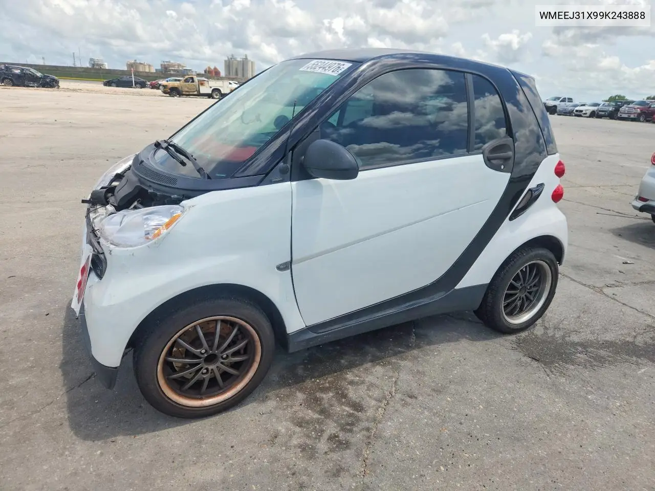 2009 Smart Fortwo Pure VIN: WMEEJ31X99K243888 Lot: 59820776